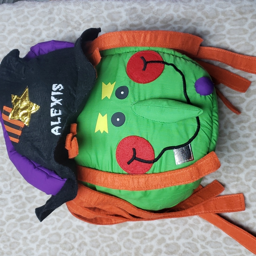 Lillian Vernon TRICK or TREAT Witch Head Candy Bag